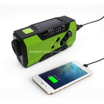 Multi-function Solar Flashlight Radio Alarm